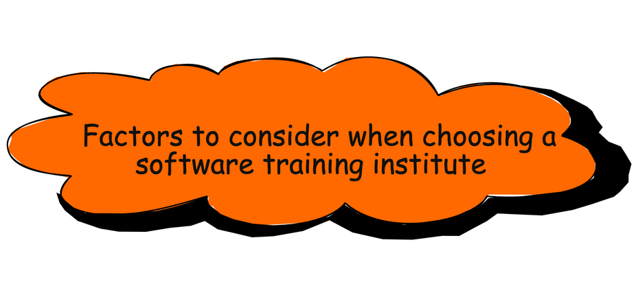 factors to consider a software training institute
